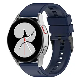 Ремінець для Samsung Galaxy Watch 4 44mm - синій ширина кріплення 20мм силікон Watchbands GT (W45-6WB42877958) - мініатюра 2