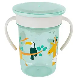 Поїльник-непроливайка Miniland Sippy Cup 360° Jungle 270 мл (89637)