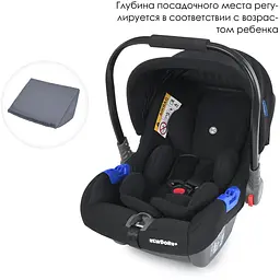 Автокрісло переноска Mar-Pol NewBorn бебікокон 0-13 кг Black - мініатюра 5