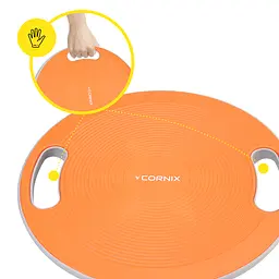 Балансувальна платформа Cornix кругла, пластикова Orange/Grey XR-0444 - мініатюра 4