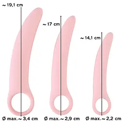 Набір фалоімітаторів Sweet Smile Vaginal Trainers 3 шт рожевий - мініатюра 6