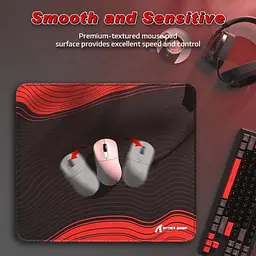 Ігровий килимок Attack Shark CM02 / 40*45 см / Black Red - мініатюра 4