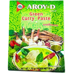 Паста карі Aroy-D зелена 50г