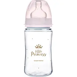 Пляшечка для годування Canpol babies Royal Baby з широким отвором 240 мл Рожева (35/234_pin)