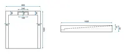 Душовий піддон Rea Grand white 80x100 REA-K4590, Білий - мініатюра 12