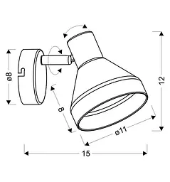 Бра Candellux 21-76724 GREGORY - мініатюра 3