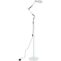 Підлогова лампа лупа для косметологів та манікюру LED 8W WH (SL-111F)