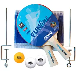 Набір для настільного тенісу Gewo Free Time 2 Bats 3 Balls + сітка (96970000) - мініатюра 1
