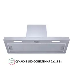 Витяжка повновбудована PERFELLI BIC 9654 I 1000 LED - мініатюра 2