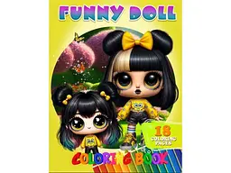 Розфарбовка Джамбі А4 18 кол малюнків. Funny Doll