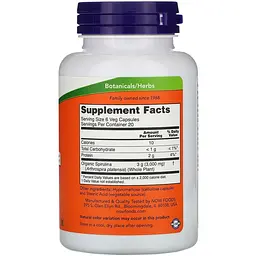 Спіруліна натуральна Now Foods Spirulina 500 мг 120 капсул - мініатюра 2