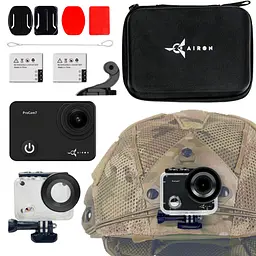 Екшн-камера AIRON ProCam 7 Black: Набір екшн камери для тактичних шоломів