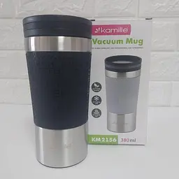 Термокухоль Kamille KM-2156-Black 380 мл чорний - мініатюра 3