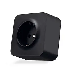 IP20 Розетка зовнішня одинарна із заземленням чорний графіт VIDEX BINERA VIDEX (27075-000)