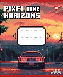 Набір зошитів шкільних YES А5/12 лінія Pixel game 25 шт (767775) - мініатюра 3