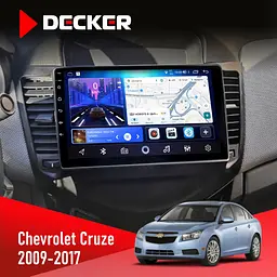 Штатна магнітола Chevrolet Cruze 2009-2018 Decker D9-006 4x64, 4G Decker (НФ-00003522)