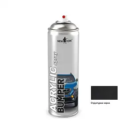 Фарба (емаль) для бампера структурна NEW TON Чорна 500 мл