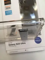 Протиударний чохол для Samsung Galaxy S23 Ultra Spigen Slim Armor Essential S Clear ACS05642 Прозорий - мініатюра 4