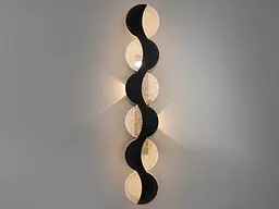 Бра настінне LED Diasha 9091/600BK, 30W, 4100K, чорний, акриловий плафон, сучасний стиль для дому