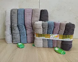 Набір турецьких махрових рушників Cestepe 50х90 6 штук + 70х140 6 штук Bamboo Ekol