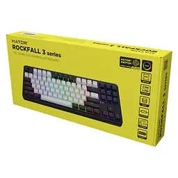 Клавіатура Hator Rockfall 3 Mecha TKL QMK/VIA Orange Wireless Black (HTK850UA) - мініатюра 6