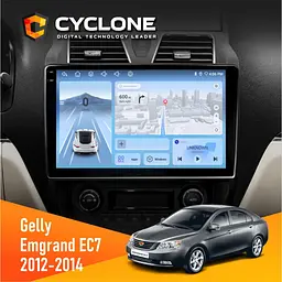 Штатна магнітола Gelly Emgrand EC7 2012-2014 Cyclone C10-012 4x64, DSP, 4G Cyclone (НФ-00007724)