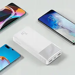 Павербанк Baseus Bipow Digital Display 20000 mAh 15W White (PPBD050102) - мініатюра 7