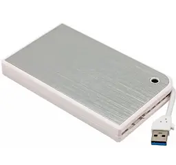 Зовнішня кишеня для 2,5-дюймового SATA HDD/SSD з USB 3.0 Agestar 3UB2A14, біла - мініатюра 1