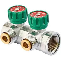 Колектор вентильний з адаптером Koer KR.1127-2 - 1"x2 - 3/4 Ways (євроконус-площина) KR4946