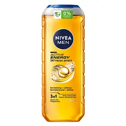 Гель для душу NIVEA MEN Активна енергія 3в1 для тіла обличчя та волосся 500 мл (92847)