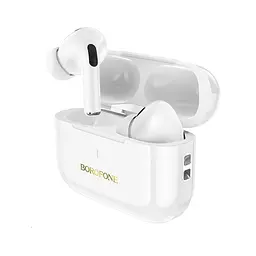 Бездротові навушники TWS BOROFONE BW59 Plus ANC активне шумозаглушення Bluetooth 5.3 білі - мініатюра 3