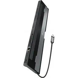 Порт-реплікатор J5create Dock-Station USB-C 10-in-1 (HDMI/PD/USB-A/USB-C/LAN/картридер/audio) (JCD542-N) - мініатюра 7