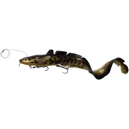 Силікон Savage Gear 3D Line Thru Burbot FS 360 мм 216.0g Black Gold UV (поштучно)