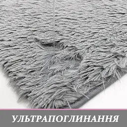 Практичний комплект м'яких килимків для ванної 4 шт , пухнасті антиковзкі килимки темно-сірий KT9000509 - мініатюра 5
