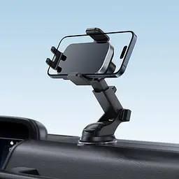 Автотримач з БЗП Acefast D53 with Electric Clamp for Dashboard Black - мініатюра 7