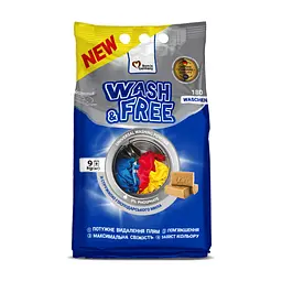 Пральний порошок Wash&Free Universal Зі стружкою господарського мила 9 кг (4823128004905)