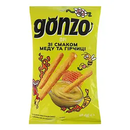 Соломка Gonzo фрі зі смаком меду та гірчиці 40 г