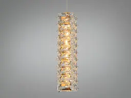 Світлодіодний підвіс Diasha 7896/1S-gold кришталь, золото 10 Вт