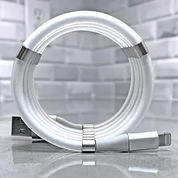 Кабель SuperCalla Lightning на магнітах White (vol-773) - мініатюра 2