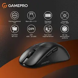 Миша GamePro Genesis Avenger Black (GM096B) - мініатюра 11