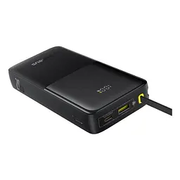 Зовнішній акумулятор Baseus Bipow 2 20000 mAh 20 W з вбудованим кабелем чорний - мініатюра 6