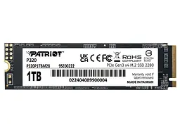 Накопичувач SSD Patriot m.2 NVMe 1TB P320 (P320P1TBM28)