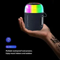 Портативна Bluetooth-колонка Hopestar SC-02 Сірий - мініатюра 2