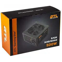 Блок живлення GTL 500W Gaming Star 80+ (GTLGS500BK) Black - мініатюра 5