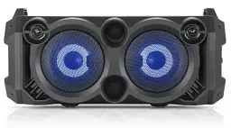 Колонка портативна 2.0 REAL-EL X-751 Black, 2 x 18 Вт, пластиковий корпус, Bluetooth, MicroSD / USB, живлення від акумулятора, 4000 мА * год, керування збоку - мініатюра 2