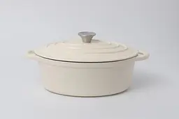 Каструля з кришкою овальна Nois Tierra cream 830089 30х23 см кремова