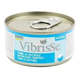 Вологий корм для котів Vibrisse тунець у власному соку, банка 70 г