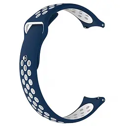 Силіконовий ремінець Active Air для Smart Watch 20mm Midnight Blue / White