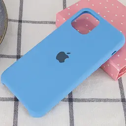 Чохол Silicone Case AA для Apple iPhone 11 Pro 5.8" Синій / Cornflower - мініатюра 2