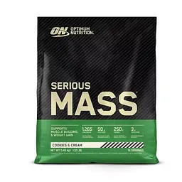Гейнер Optimum Nutrition Serious Mass Europe, 5.45 кг - Печиво-крем